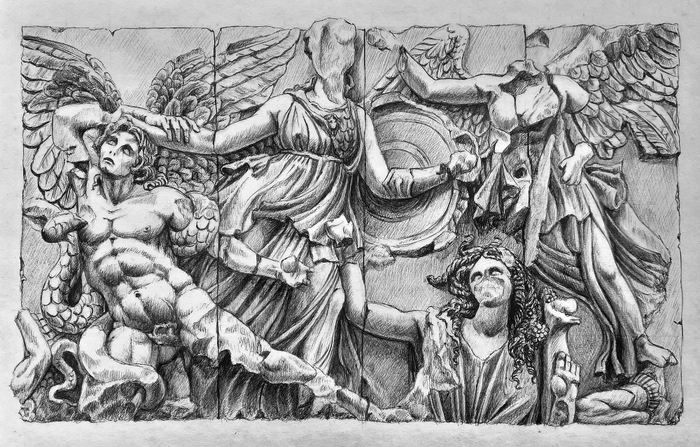 Фрагмент Пергамского алтаря