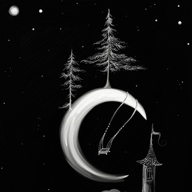 Чёрно белый волшебство 3 (лунная соната)