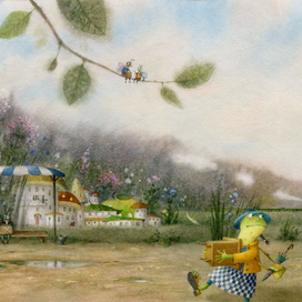 Форзац для В. Дегтева "Улиткины, вперед!"