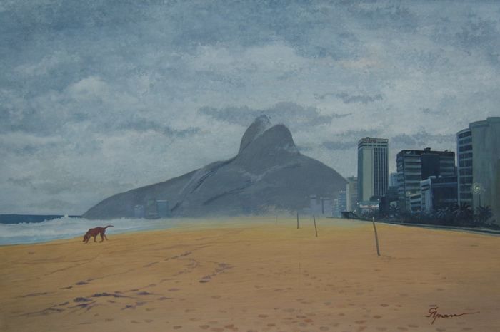 Рио де Жанейро. Рассвет. Гароа над Леблоном