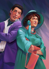 Иллюстрация к спектаклю "Примадонны" Олега Табакова, для artmusic