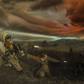 "Нападение стаи собак"