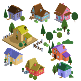 isometric house