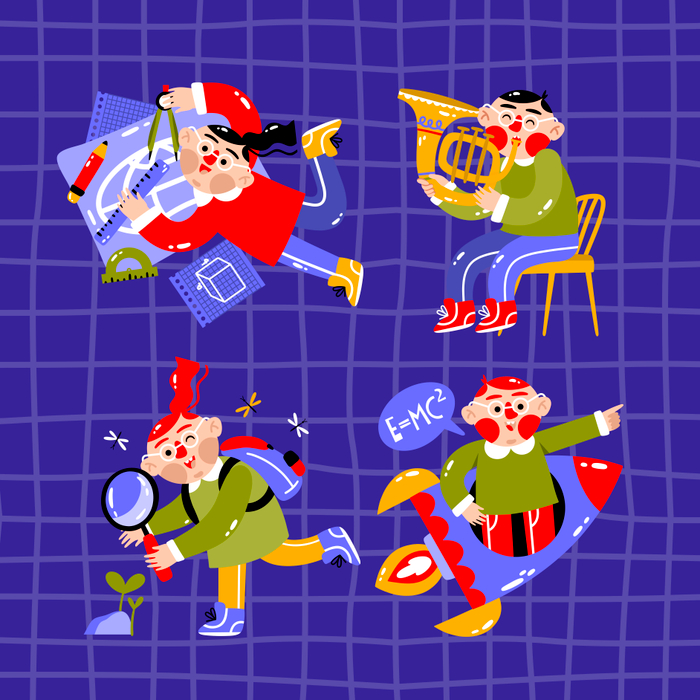 Stickers for school. Vector illustration for Freepik