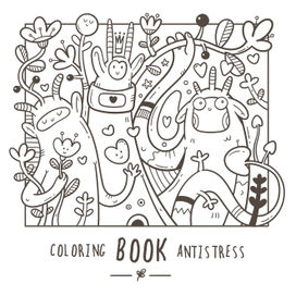 Раскраска с монстриками.