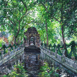 Люксембургский сад. Фонтан Марии Медичи.