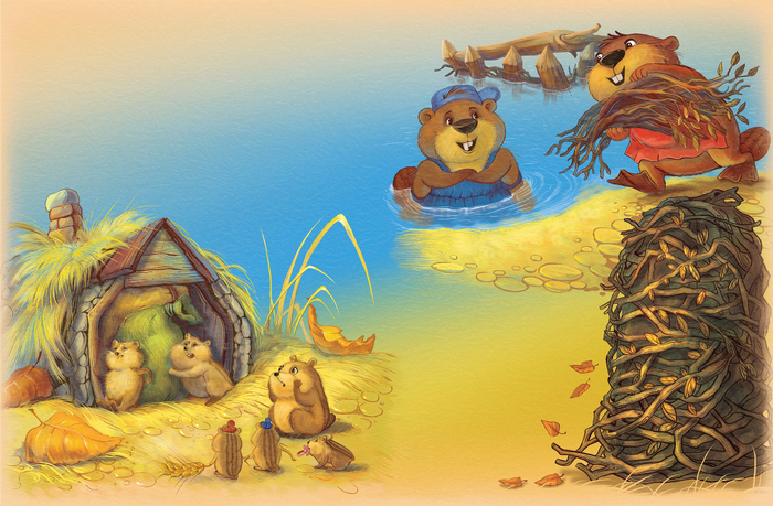 4. Иллюстрация к книге Е. Матюшкиной "Мой милый Медвежик. Хорошо там, где ты есть"