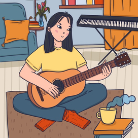 Девочка с гитарой 