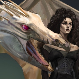 Беллатриса Лестрейндж и её дракон