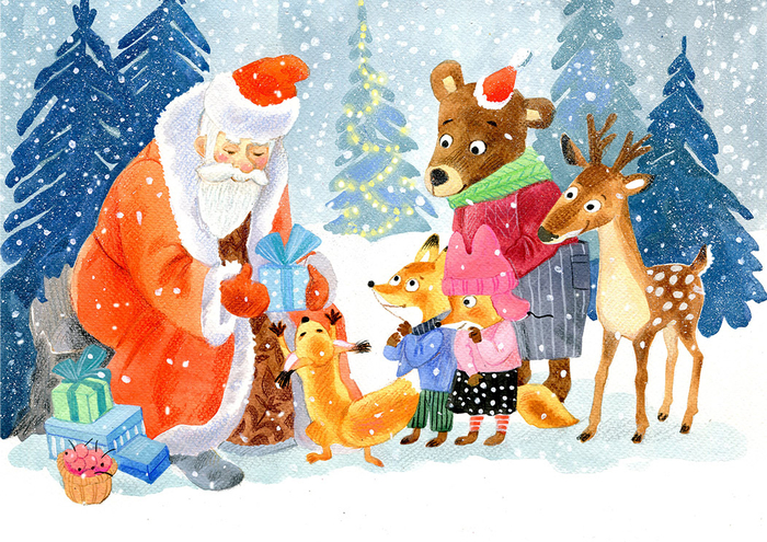 Дарение подарков! На Новый год!