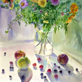 Немного солнца холодным осенним днём