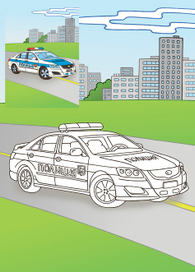 Раскраска "Машины"