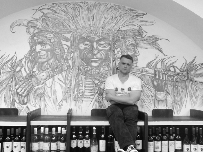 ОГЕННАЯ ВОДА . АКРИЛ. РОСПИСЬ