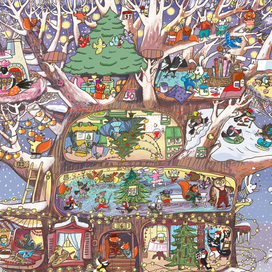  Адвент-календарь «Как Дед Мороз шапку искал» фрагмент