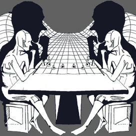 spiral on chess players