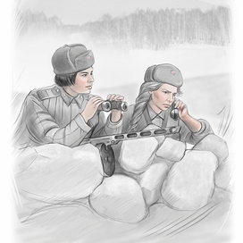 Командир Нина и радистка Аня