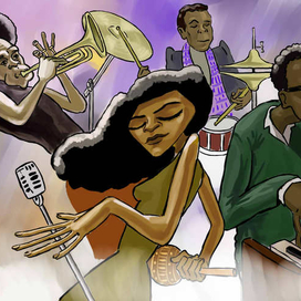 еще одна картинка на тему джаза