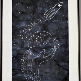 Космос Акварель