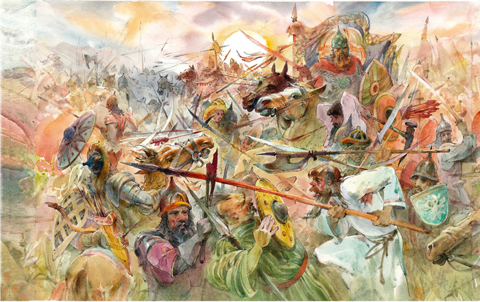 Илл. к книге О.Тихомирова "На страже Руси"