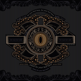 Герб монограмма буква О