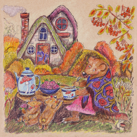 Осенние истории. Чаепитие в саду.