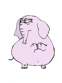 Грустный слон