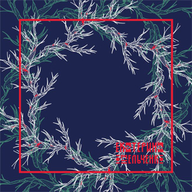 Векторный узор - Ветви и мох