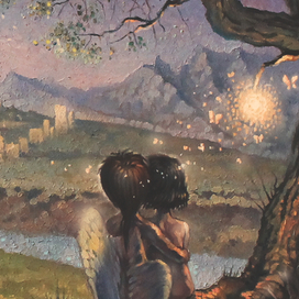 Фрагмент работы "Волшебный город"