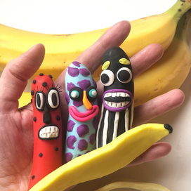 Поп-арт бананы 