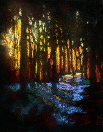 Вечернее солнце.