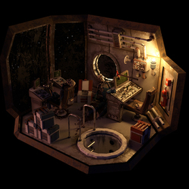 3д рубка космического корабля