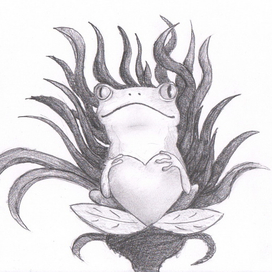 Лягушка с сердцем