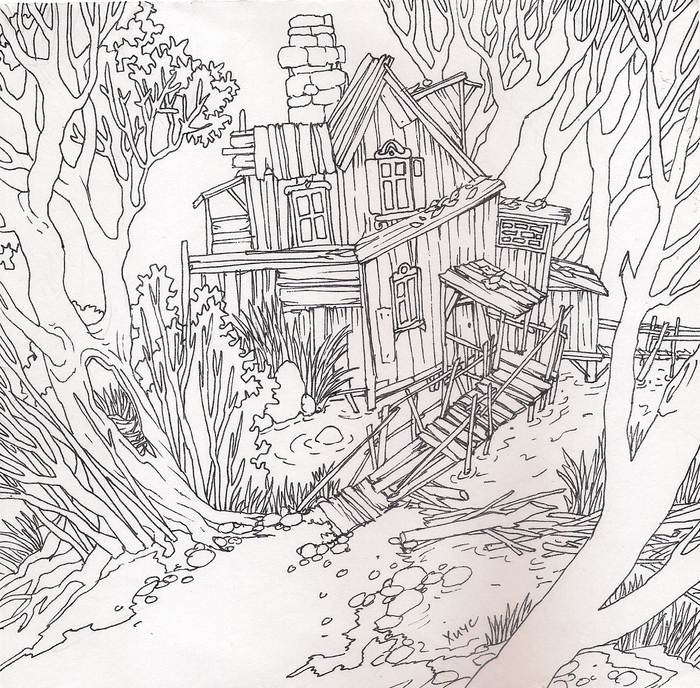 Покосившийся дом