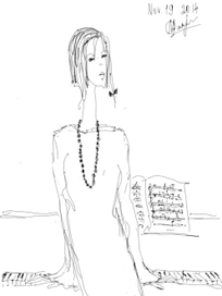 пианистка (sketch)