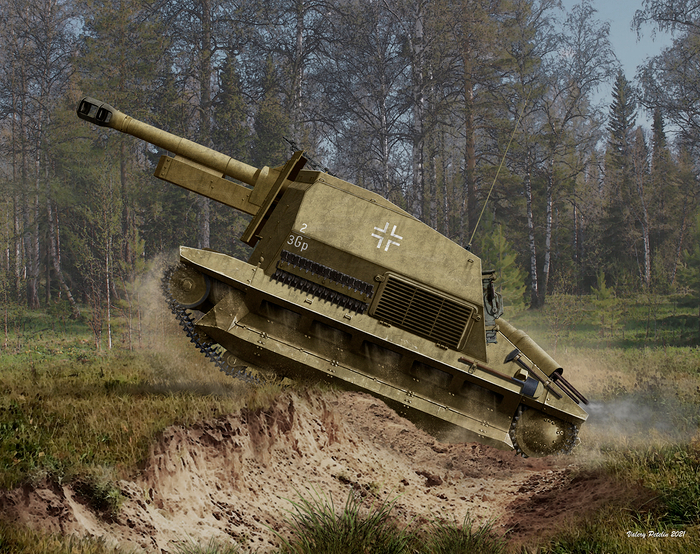 10,5cm lefh 16 auf gw fcm 36 (f)  box art for ICM