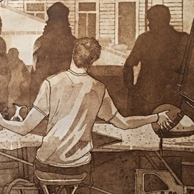 Офорт. Блошиный рынок I