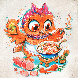 И тазик оливье!