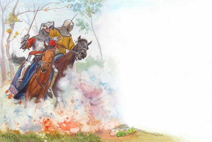 Иллюстрация к роману М. Твена "Янки при дворе короля Артура"