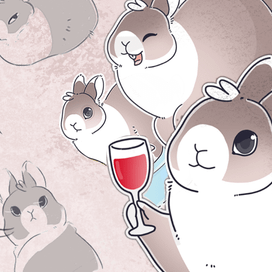 Стикеры Vinnie the Bun