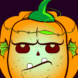 Хэллоуин, праздничный фонарь Джек-тыквенная голова