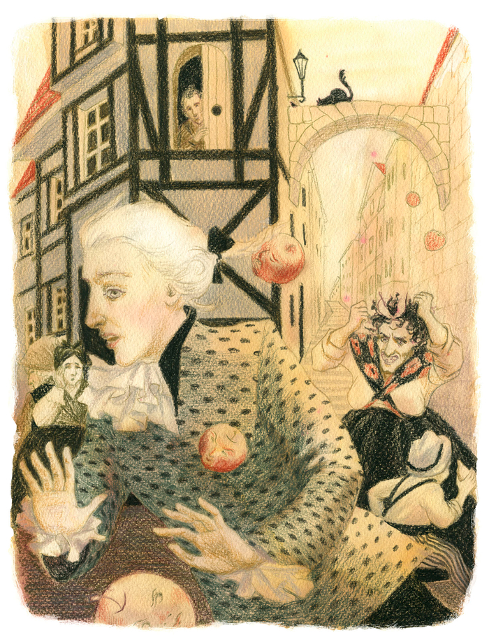 "Золотой Горшок" Э.Т.А. Гофман, торговка и Ансельм