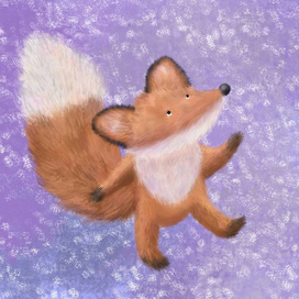 Пушистый лисёнок 