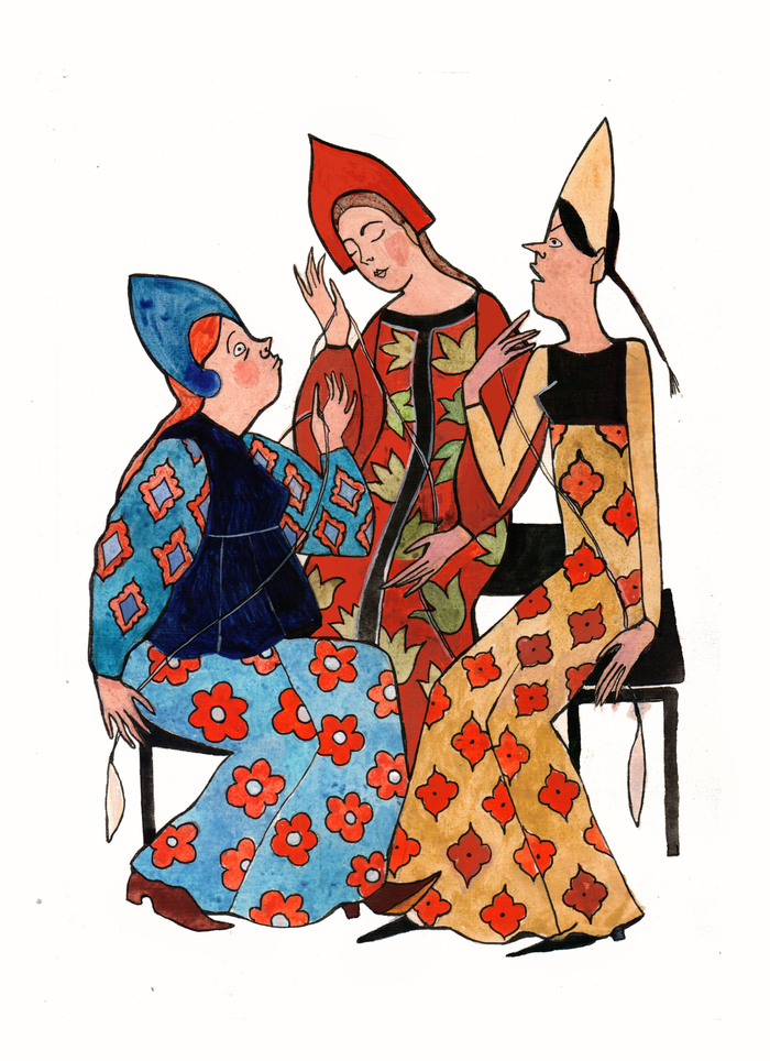 три девицы под окном 