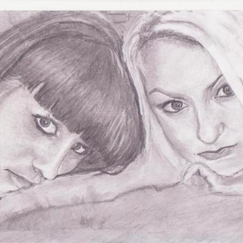 портрет "ты и она"