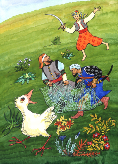 Иллюстрация к книге В.Руднева "Аль-Дарун, или Сокровища волшебной горы"