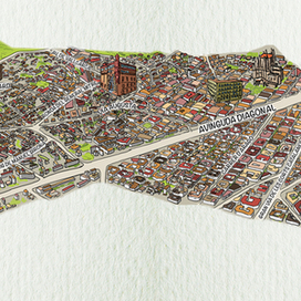 Карта для путеводителя по Барселоне