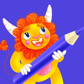 Иллюстрация для упаковки цветных карандашей