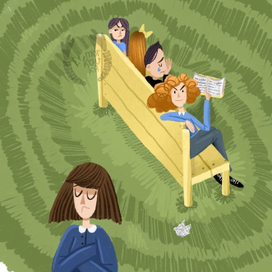 Иллюстрация к «Шпионке Гарриет»