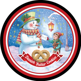 Иллюстрация для новогодней упаковки ТМ датского печенья