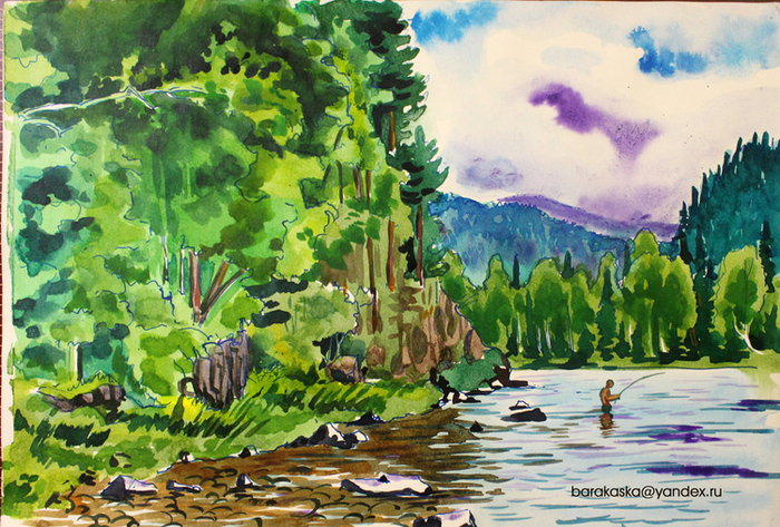 Бия. Ловля хариуса